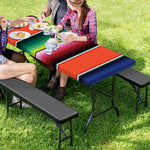 Colorful Serape Blanket Pattern Print Picnic Table Cover