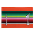 Colorful Serape Blanket Pattern Print Placemat