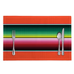 Colorful Serape Blanket Pattern Print Placemat