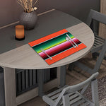 Colorful Serape Blanket Pattern Print Placemat