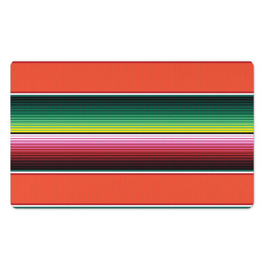 Colorful Serape Blanket Pattern Print Polyester Doormat