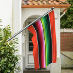 Colorful Serape Blanket Pattern Print Polyester Flag