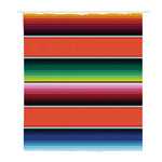 Colorful Serape Blanket Pattern Print Polyester Shower Curtain