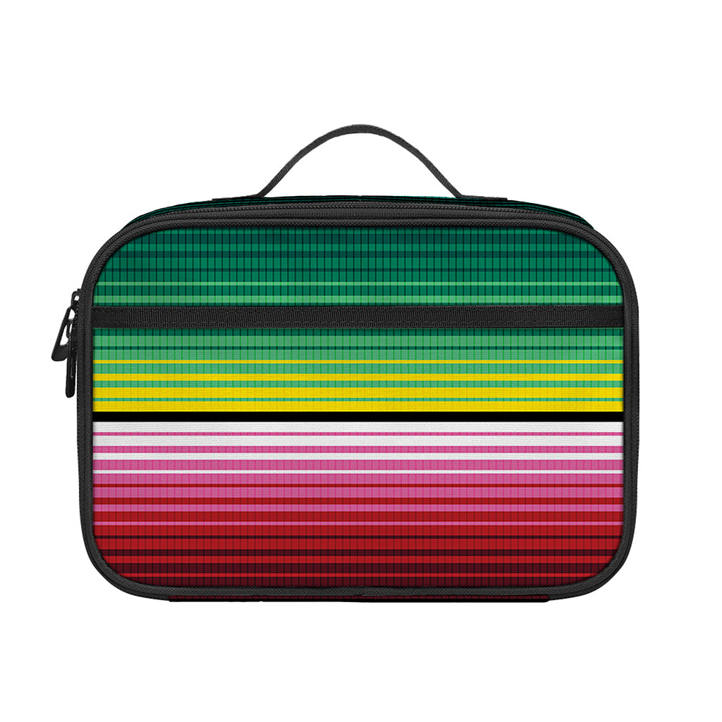 Colorful Serape Blanket Pattern Print Portable Lunch Bag