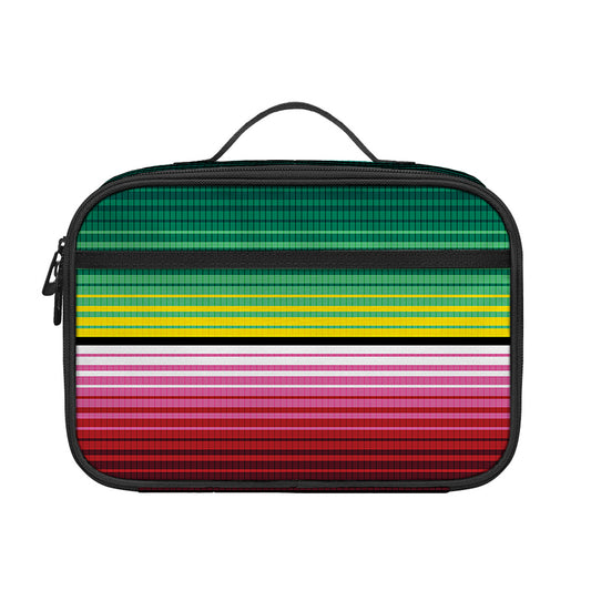 Colorful Serape Blanket Pattern Print Portable Lunch Bag