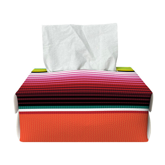 Colorful Serape Blanket Pattern Print Rectangle Tissue Box Cover