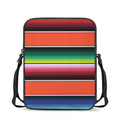 Colorful Serape Blanket Pattern Print Rectangular Crossbody Bag
