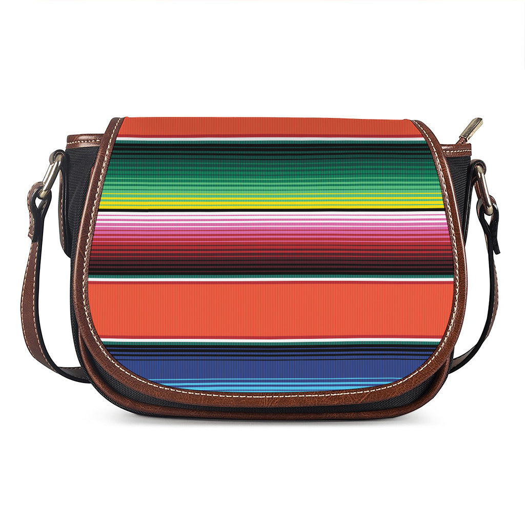 Colorful Serape Blanket Pattern Print Saddle Bag