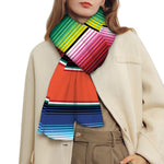 Colorful Serape Blanket Pattern Print Scarf