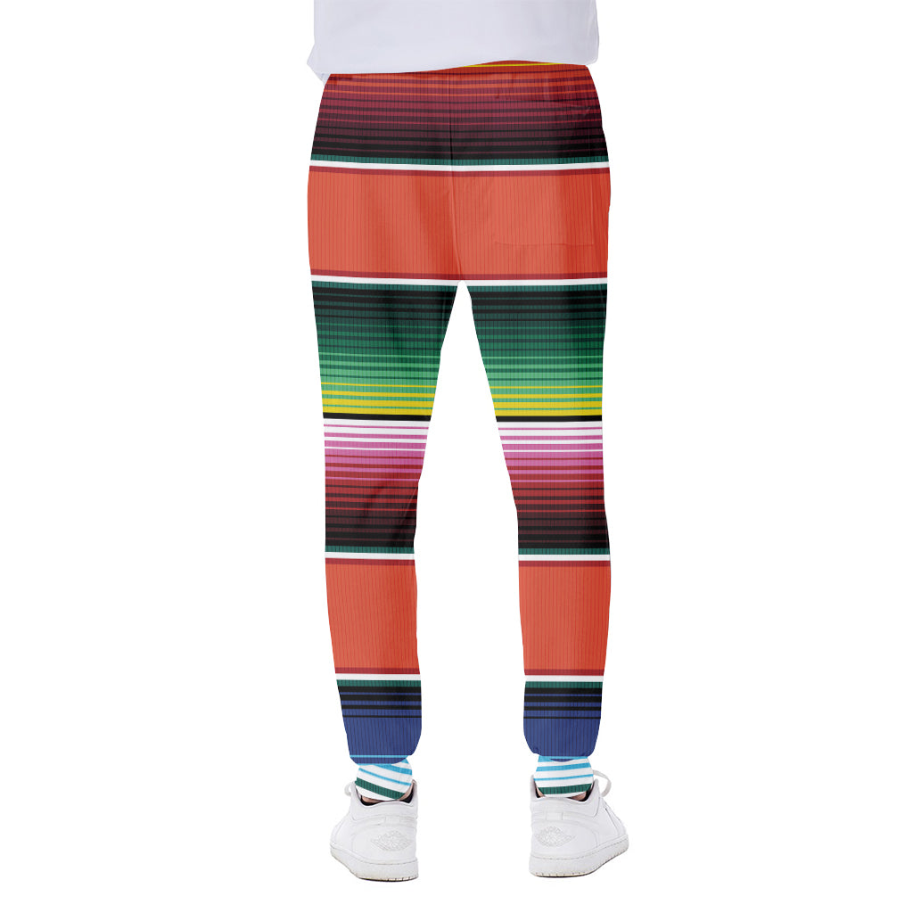 Colorful Serape Blanket Pattern Print Scuba Joggers