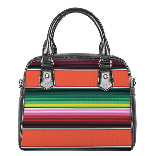 Colorful Serape Blanket Pattern Print Shoulder Handbag