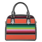 Colorful Serape Blanket Pattern Print Shoulder Handbag
