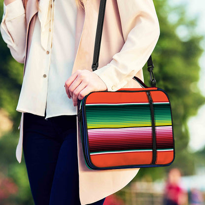 Colorful Serape Blanket Pattern Print Shoulder Strap Bible Bag
