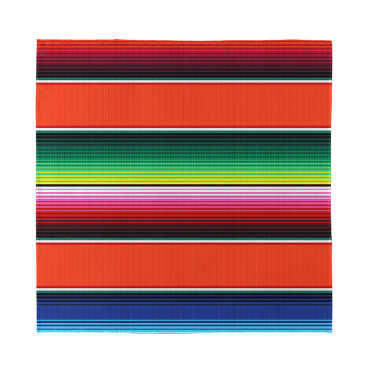 Colorful Serape Blanket Pattern Print Silk Bandana