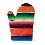 Colorful Serape Blanket Pattern Print Single Oven Mitt