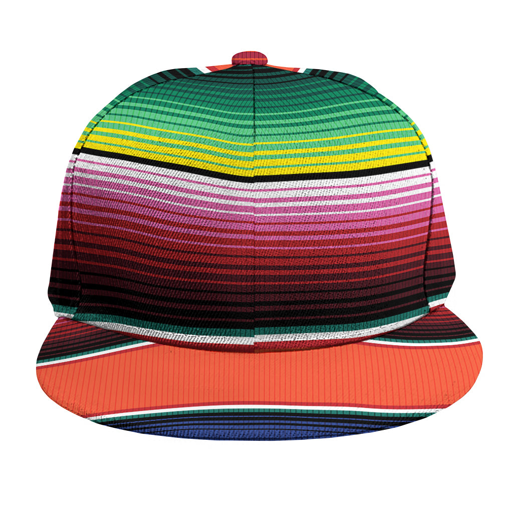 Colorful Serape Blanket Pattern Print Snapback Cap
