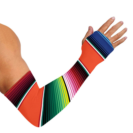 Colorful Serape Blanket Pattern Print Sun Protection Arm Sleeves