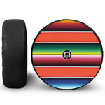Colorful Serape Blanket Pattern Print Tire Cover With Camera Hole