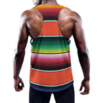 Colorful Serape Blanket Pattern Print Training Tank Top