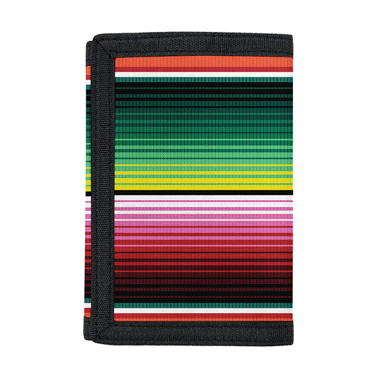 Colorful Serape Blanket Pattern Print Trifold Wallet