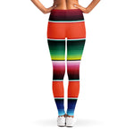 Colorful Serape Blanket Pattern Print Women's Leggings
