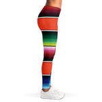 Colorful Serape Blanket Pattern Print Women's Leggings