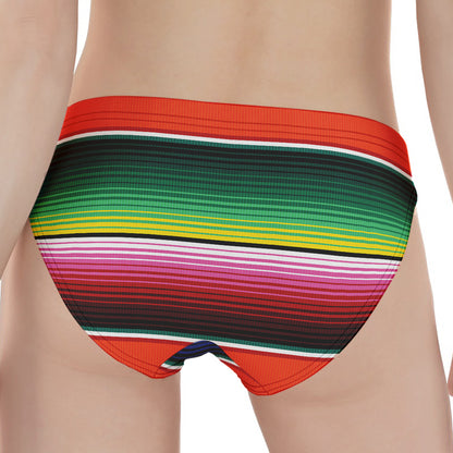 Colorful Serape Blanket Pattern Print Women's Panties