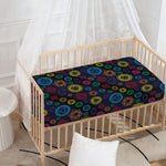 Colorful Seven Chakras Pattern Print Baby Crib Sheet