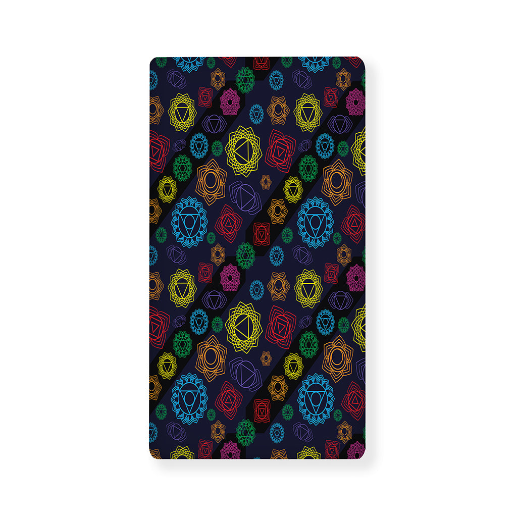 Colorful Seven Chakras Pattern Print Baby Crib Sheet
