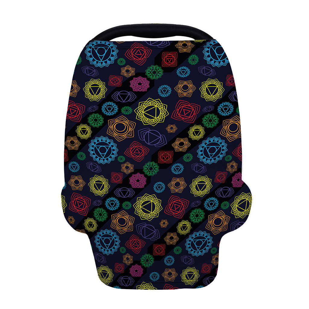 Colorful Seven Chakras Pattern Print Baby Seat Cover