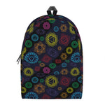 Colorful Seven Chakras Pattern Print Backpack