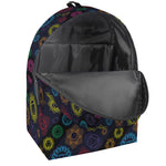 Colorful Seven Chakras Pattern Print Backpack