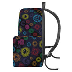Colorful Seven Chakras Pattern Print Backpack
