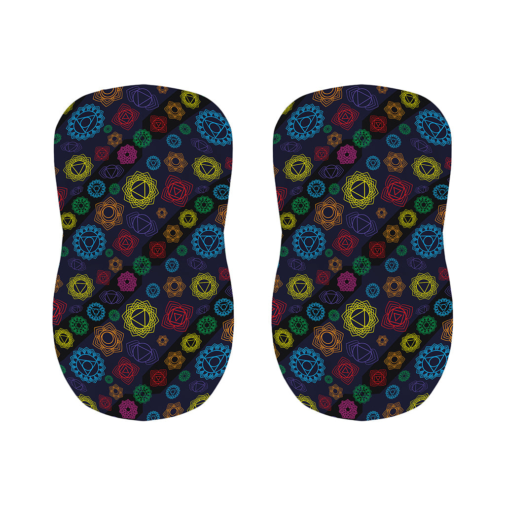 Colorful Seven Chakras Pattern Print Bar Stool Covers