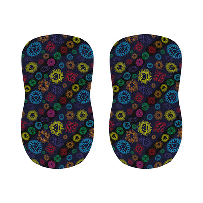 Colorful Seven Chakras Pattern Print Bar Stool Covers
