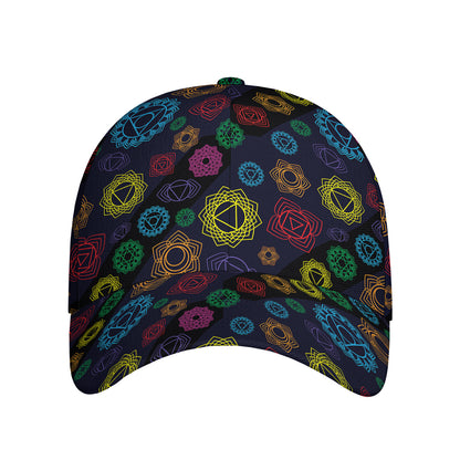 Colorful Seven Chakras Pattern Print Baseball Cap