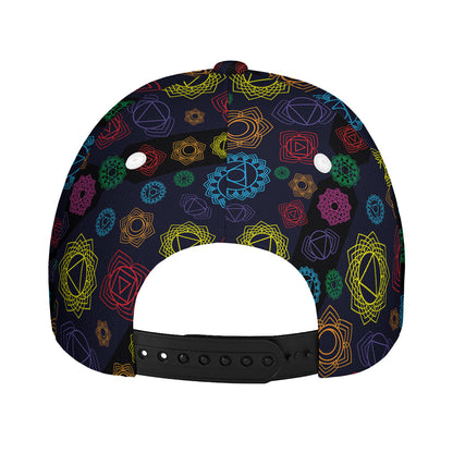 Colorful Seven Chakras Pattern Print Baseball Cap