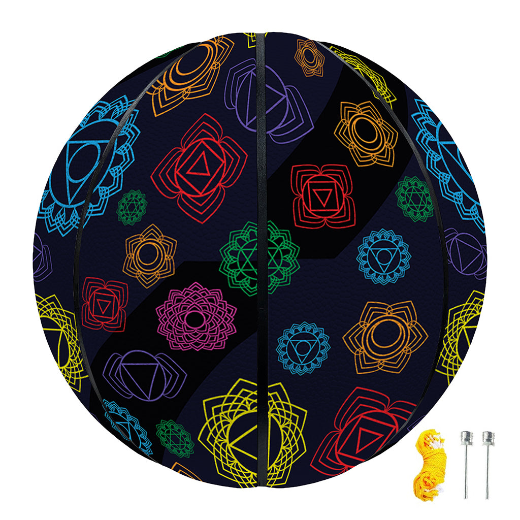 Colorful Seven Chakras Pattern Print Basketball