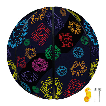 Colorful Seven Chakras Pattern Print Basketball