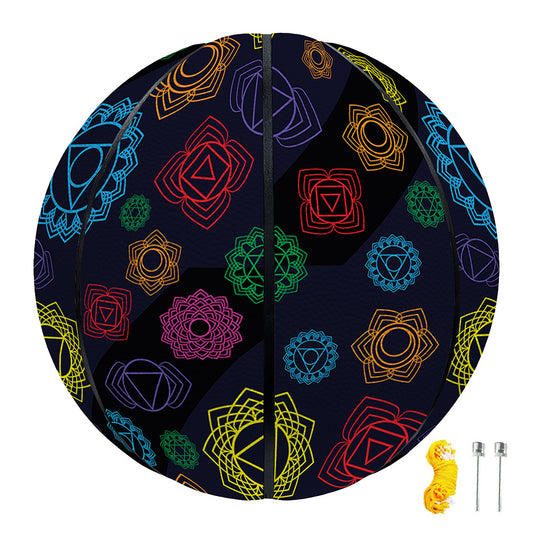 Colorful Seven Chakras Pattern Print Basketball