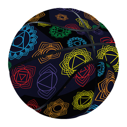 Colorful Seven Chakras Pattern Print Basketball