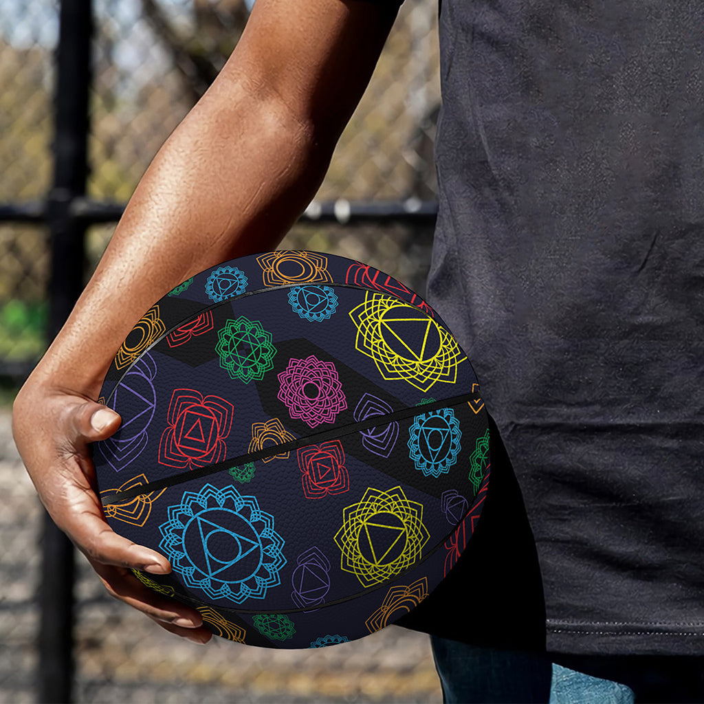 Colorful Seven Chakras Pattern Print Basketball
