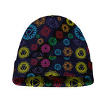 Colorful Seven Chakras Pattern Print Beanie