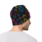 Colorful Seven Chakras Pattern Print Beanie