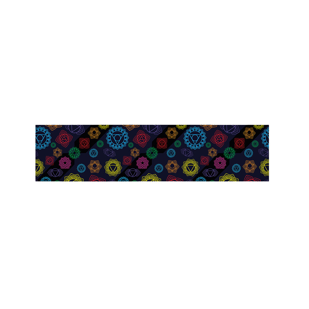 Colorful Seven Chakras Pattern Print Bed Runner