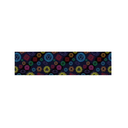 Colorful Seven Chakras Pattern Print Bed Runner