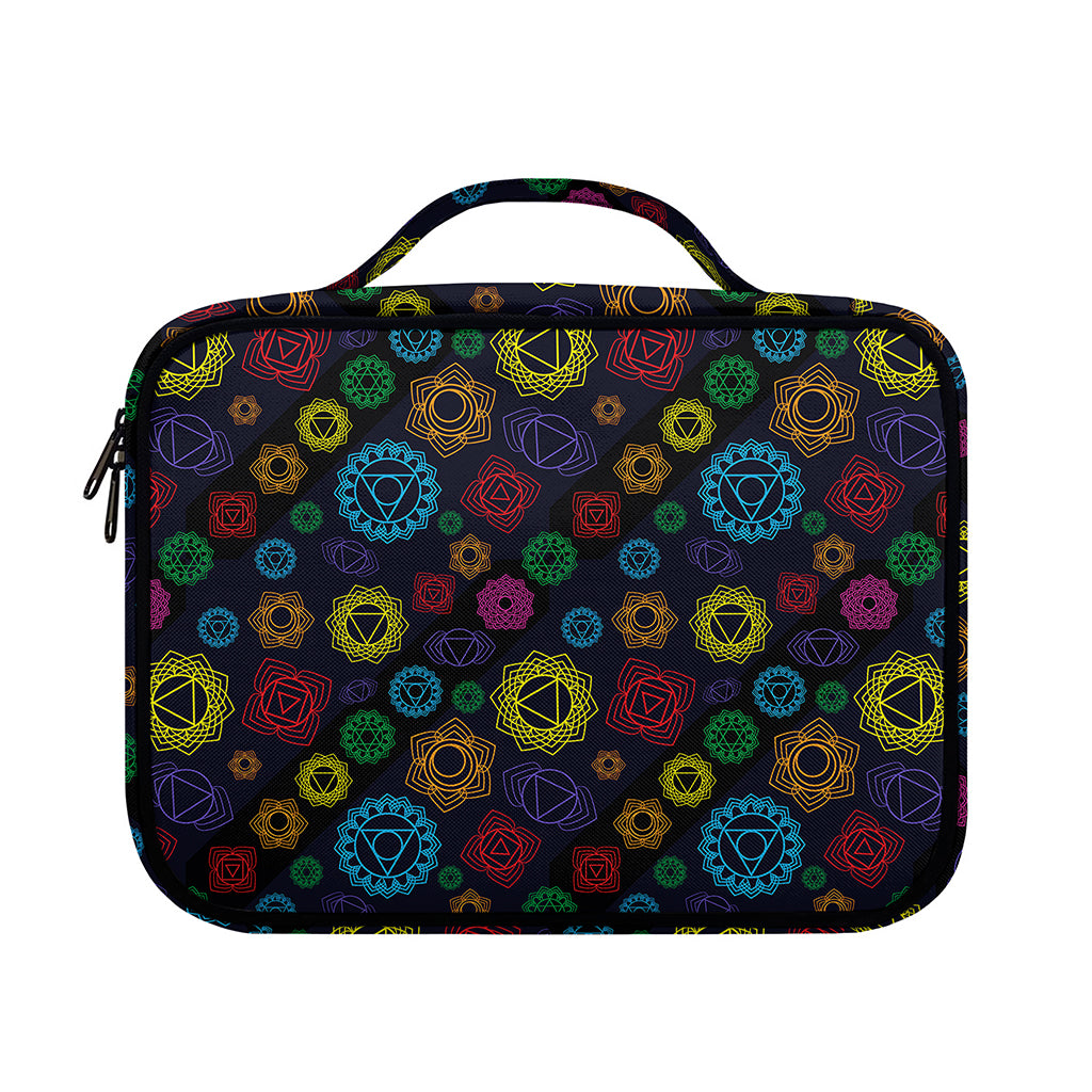 Colorful Seven Chakras Pattern Print Briefcase Bible Bag