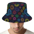 Colorful Seven Chakras Pattern Print Bucket Hat