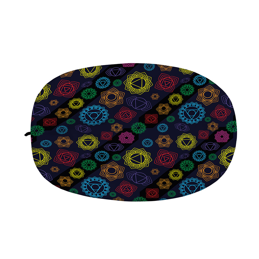 Colorful Seven Chakras Pattern Print Car Side Mirror Covers