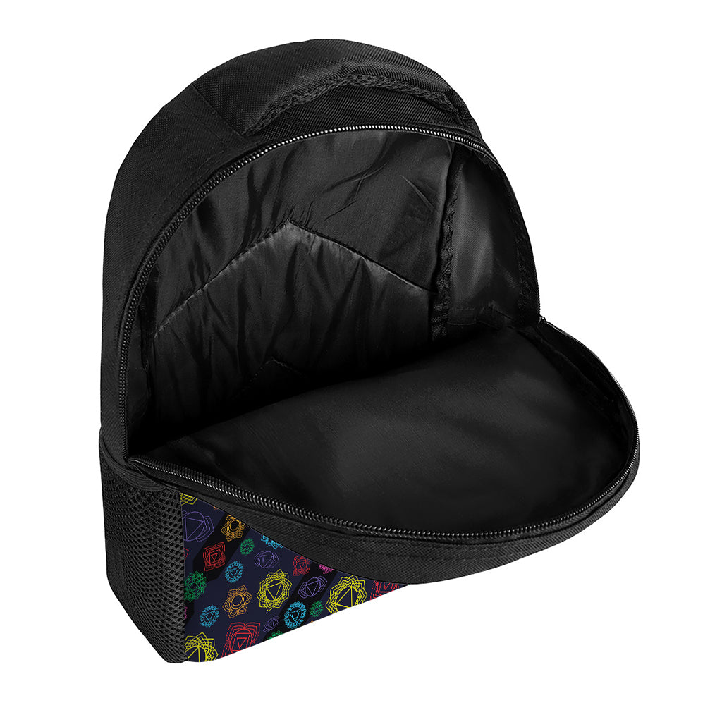 Colorful Seven Chakras Pattern Print Casual Backpack